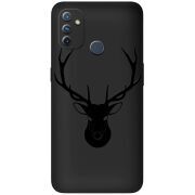 Черный чехол BoxFace OnePlus Nord N100 Deer