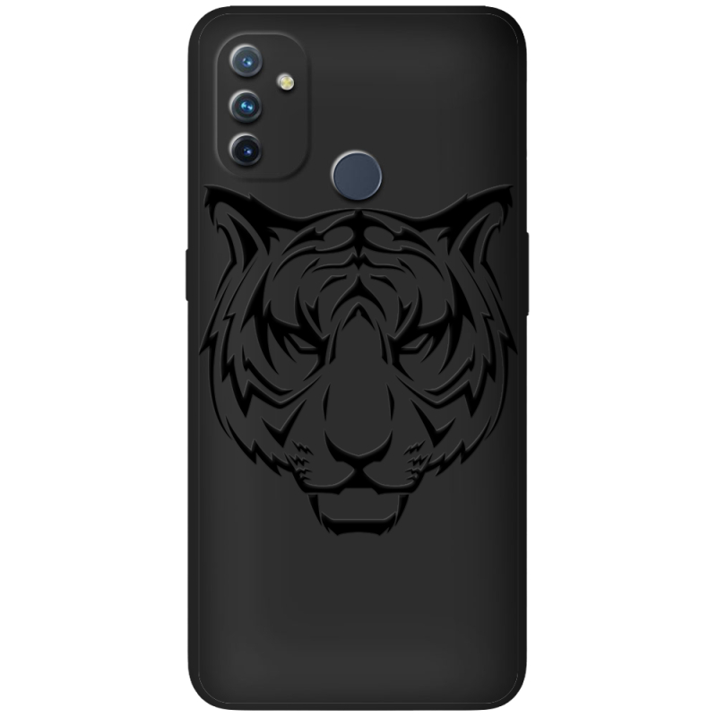 Черный чехол BoxFace OnePlus Nord N100 Tiger