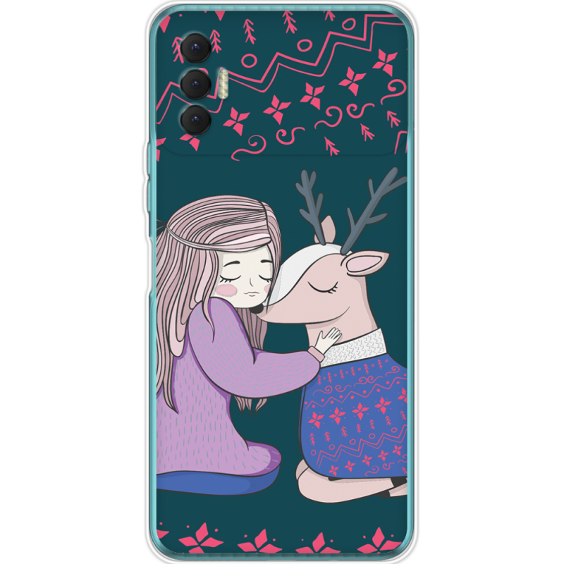 Чехол BoxFace Tecno Spark 8P Girl and deer