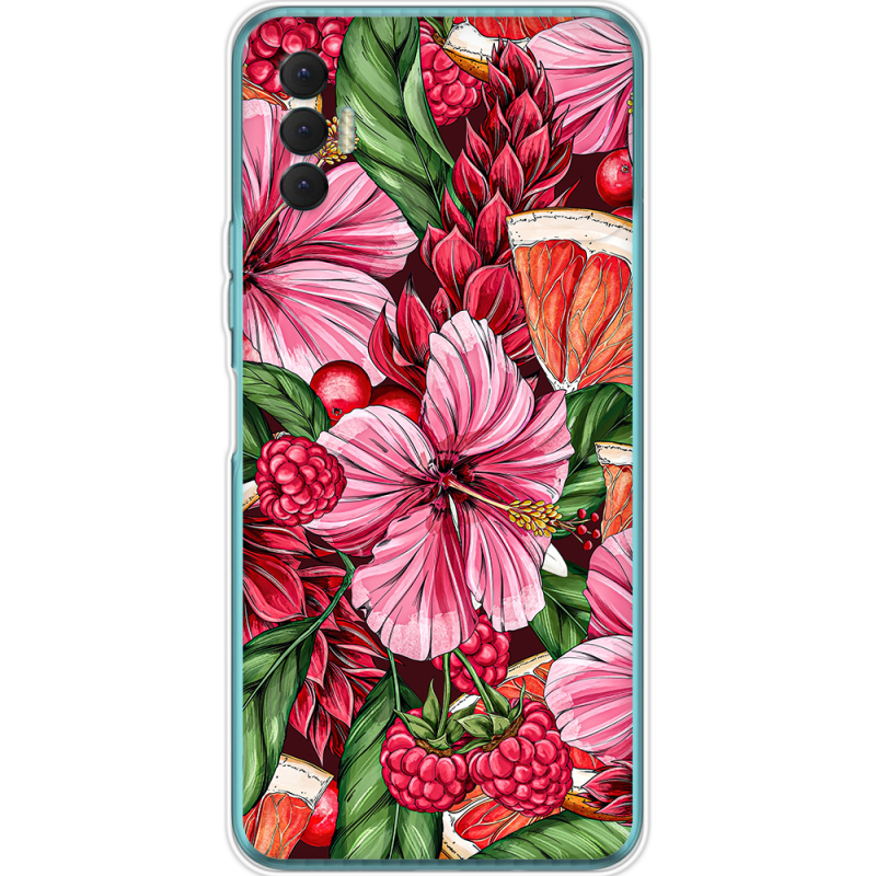 Чехол BoxFace Tecno Spark 8P Tropical Flowers