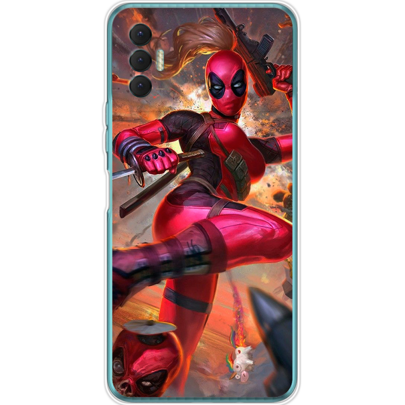 Чехол BoxFace Tecno Spark 8P Woman Deadpool