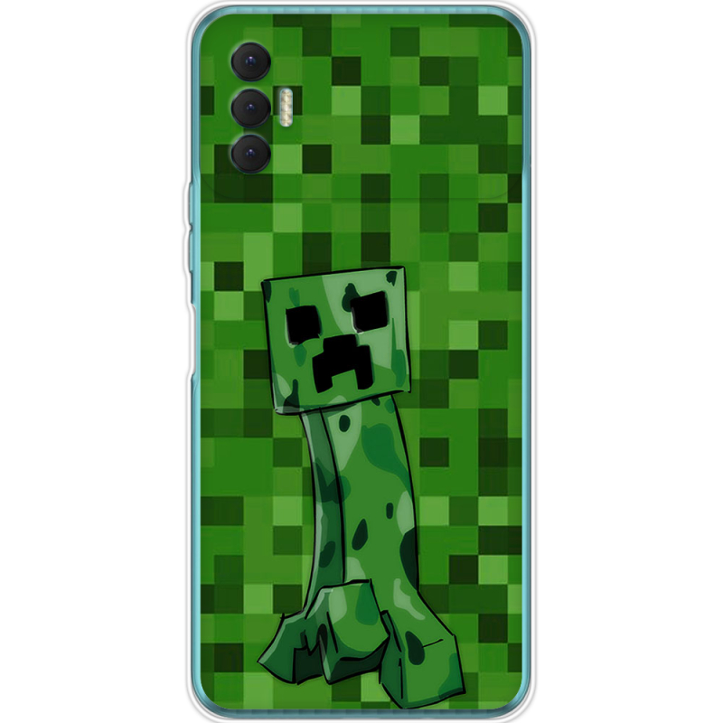 Чехол BoxFace Tecno Spark 8P Minecraft Creeper