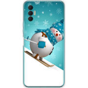 Чехол BoxFace Tecno Spark 8P Skier Snowman