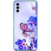 Чехол BoxFace Tecno Spark 8P Orchids and Butterflies