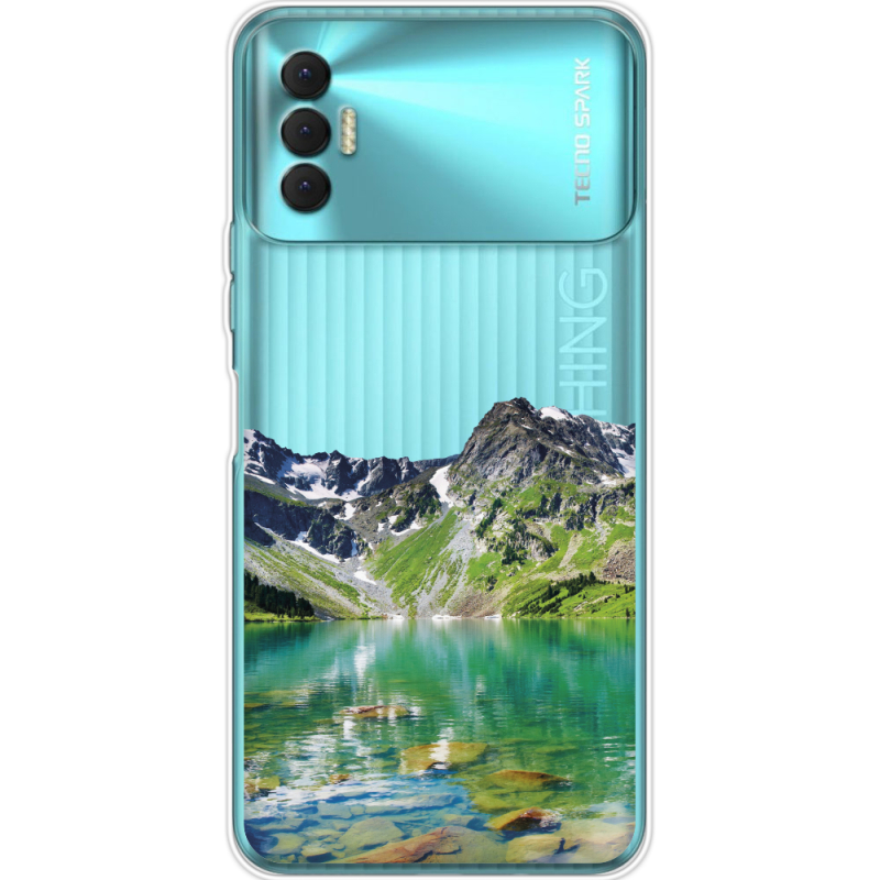 Прозрачный чехол BoxFace Tecno Spark 8P Green Mountain