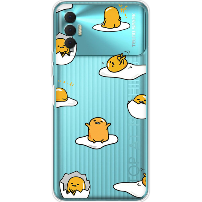 Прозрачный чехол BoxFace Tecno Spark 8P Gudetama