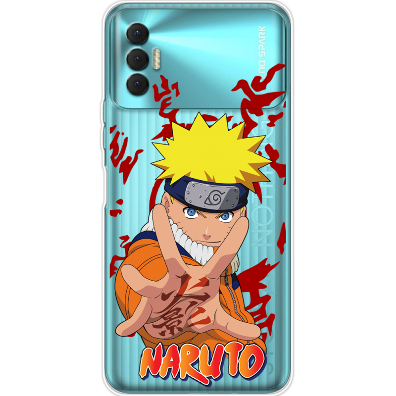 Прозрачный чехол BoxFace Tecno Spark 8P Naruto