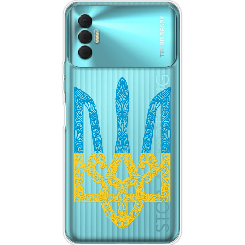 Прозрачный чехол BoxFace Tecno Spark 8P Gold Trident