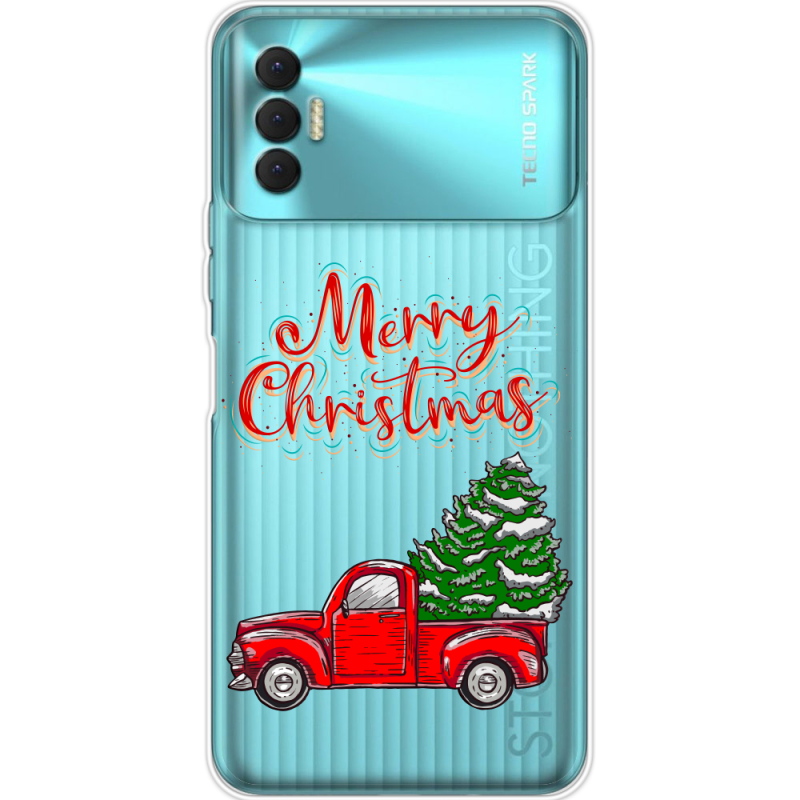 Прозрачный чехол BoxFace Tecno Spark 8P Holiday Car