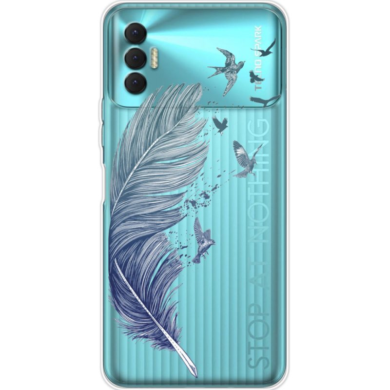 Прозрачный чехол BoxFace Tecno Spark 8P Feather