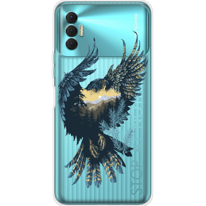 Прозрачный чехол BoxFace Tecno Spark 8P Eagle