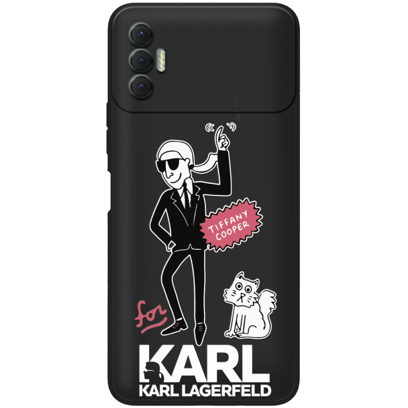 Черный чехол BoxFace Tecno Spark 8P For Karl