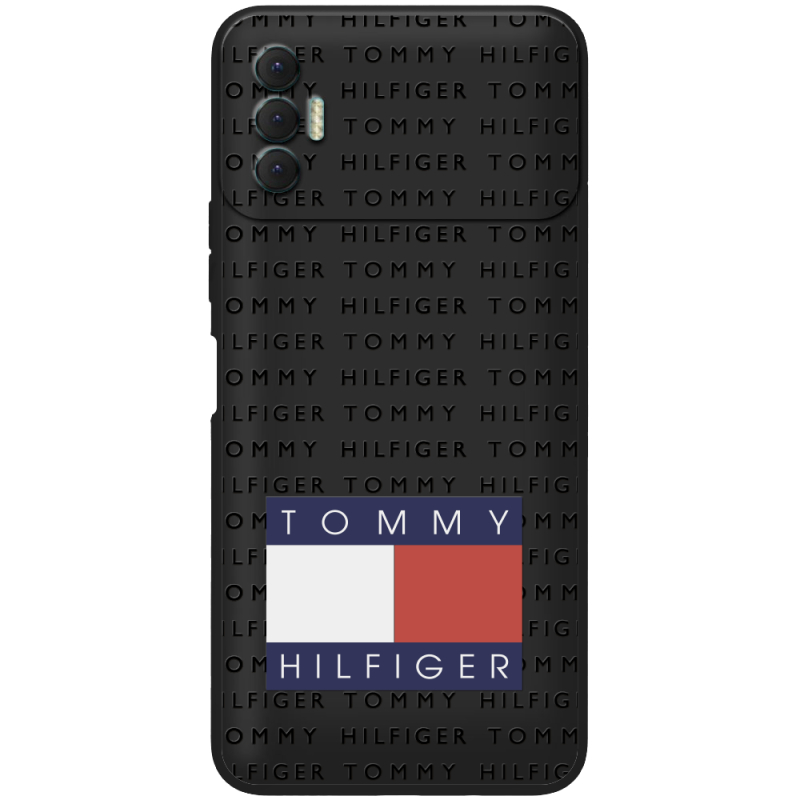 Черный чехол BoxFace Tecno Spark 8P Tommy Print