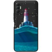 Черный чехол BoxFace Tecno Spark 8P Lighthouse