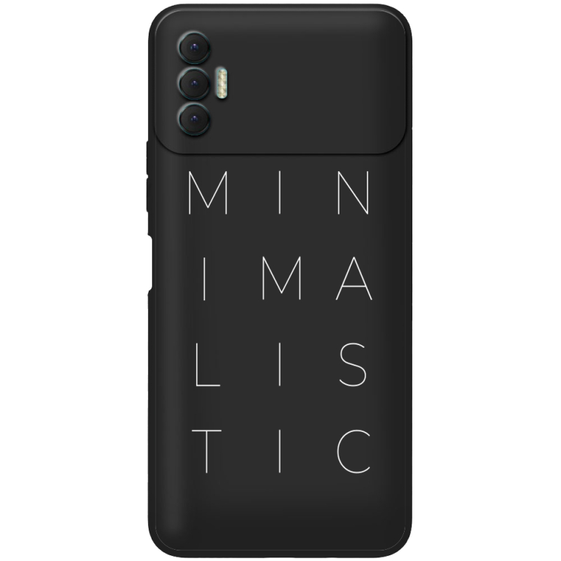 Черный чехол BoxFace Tecno Spark 8P Minimalistic