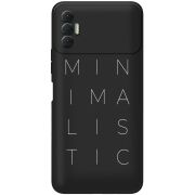 Черный чехол BoxFace Tecno Spark 8P Minimalistic