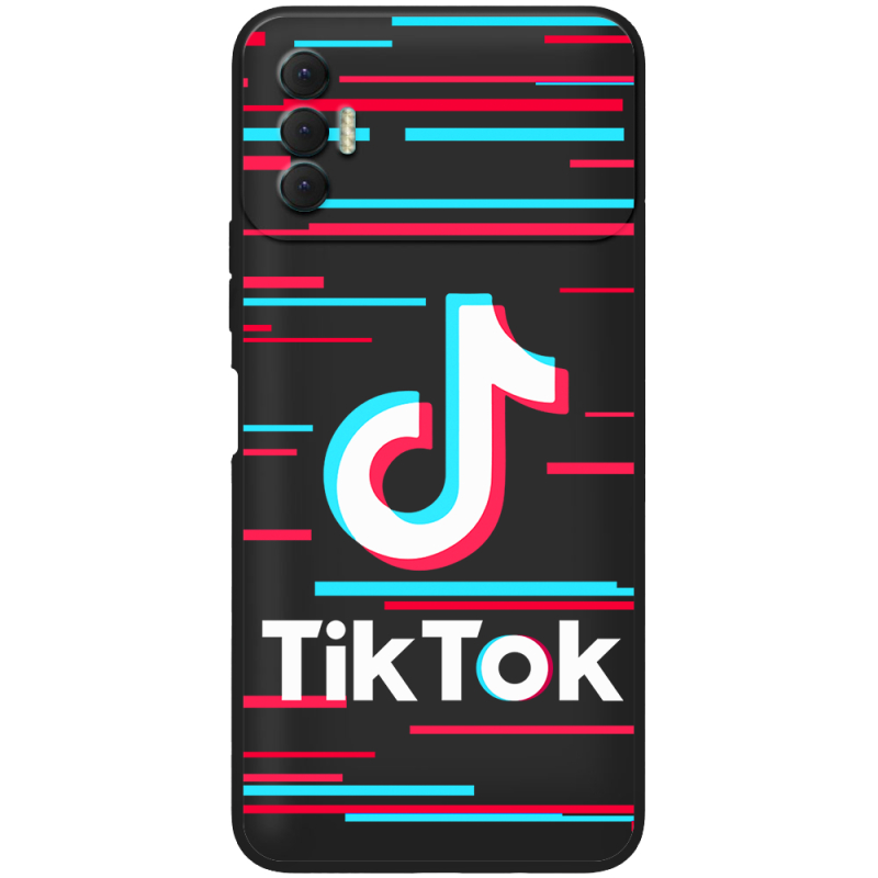 Черный чехол BoxFace Tecno Spark 8P Tik Tok