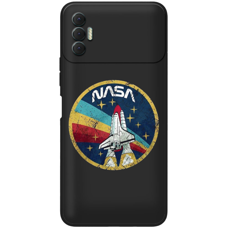 Черный чехол BoxFace Tecno Spark 8P NASA