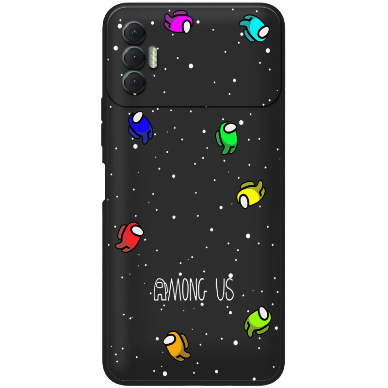 Черный чехол BoxFace Tecno Spark 8P Among Us Invisible