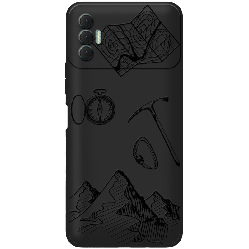 Черный чехол BoxFace Tecno Spark 8P Mountains