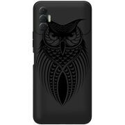 Черный чехол BoxFace Tecno Spark 8P Owl