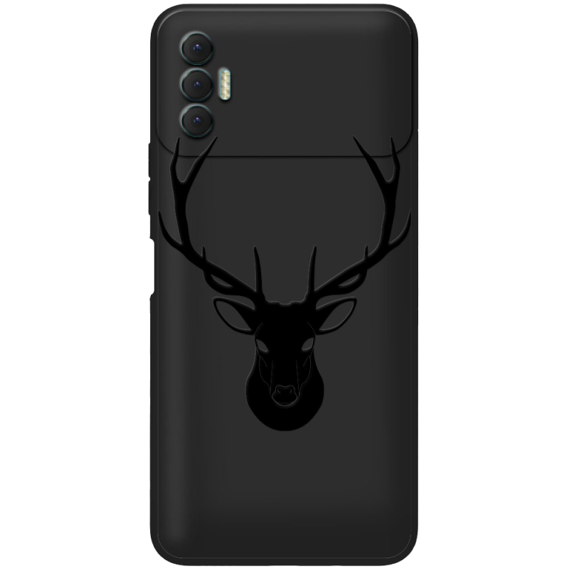 Черный чехол BoxFace Tecno Spark 8P Deer