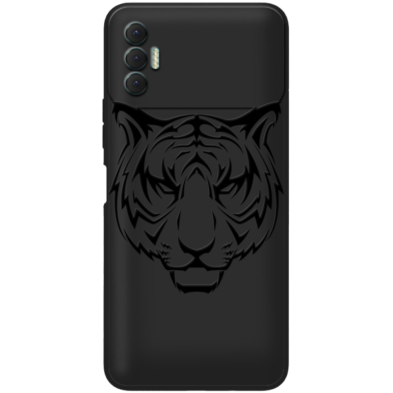 Черный чехол BoxFace Tecno Spark 8P Tiger