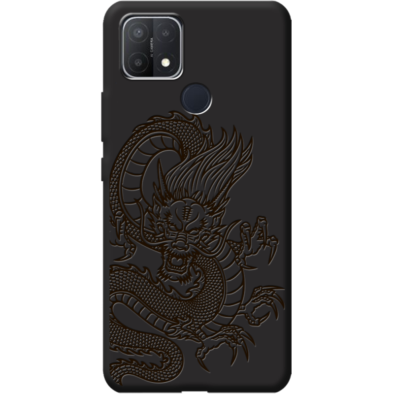 Черный чехол BoxFace OPPO A15/A15s Chinese Dragon