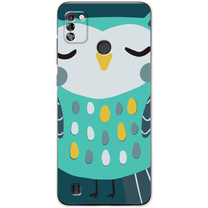 Чехол BoxFace Tecno Pop 4 Pro Green Owl