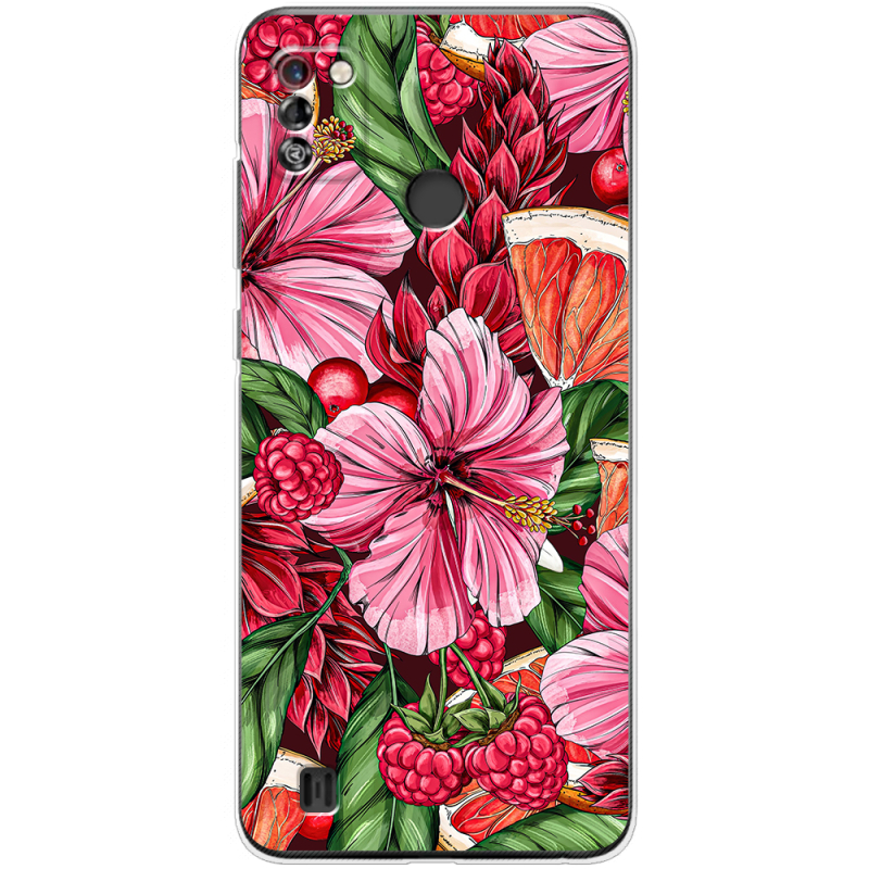 Чехол BoxFace Tecno Pop 4 Pro Tropical Flowers