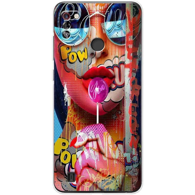 Чехол BoxFace Tecno Pop 4 Pro Colorful Girl