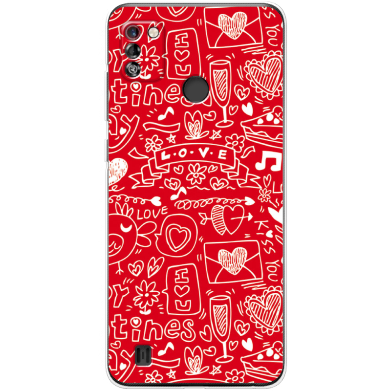 Чехол BoxFace Tecno Pop 4 Pro Happy Valentines