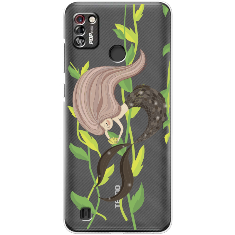 Прозрачный чехол BoxFace Tecno Pop 4 Pro Cute Mermaid