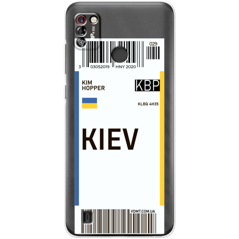 Прозрачный чехол BoxFace Tecno Pop 4 Pro Ticket Kiev