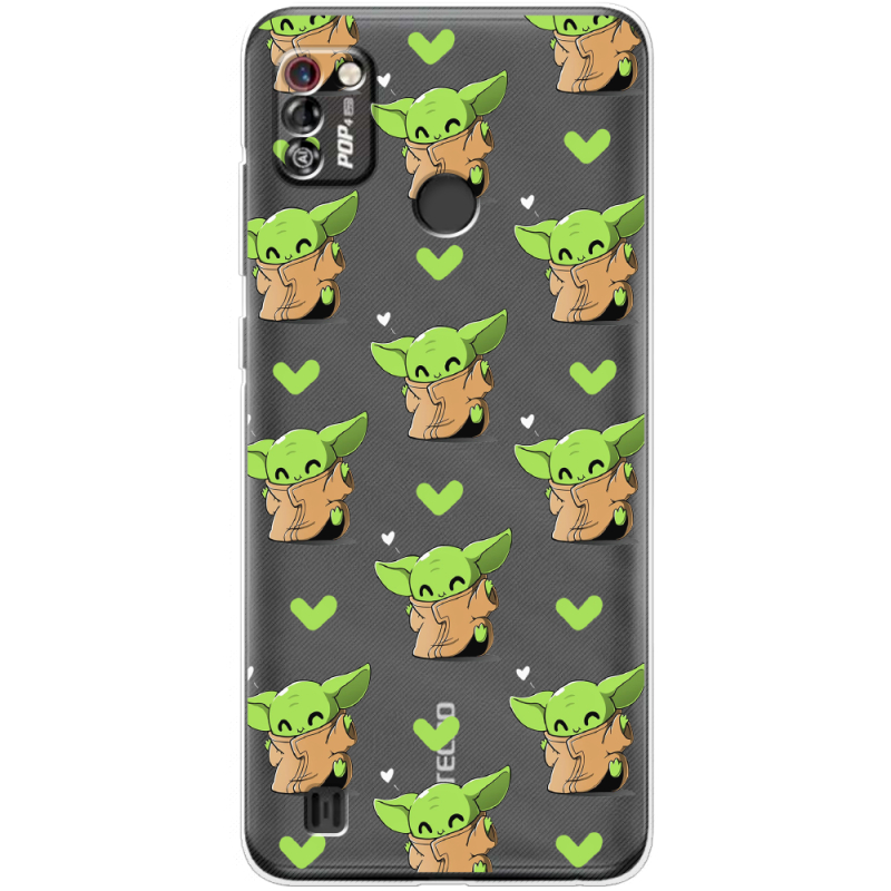 Прозрачный чехол BoxFace Tecno Pop 4 Pro Pattern Baby Yoda