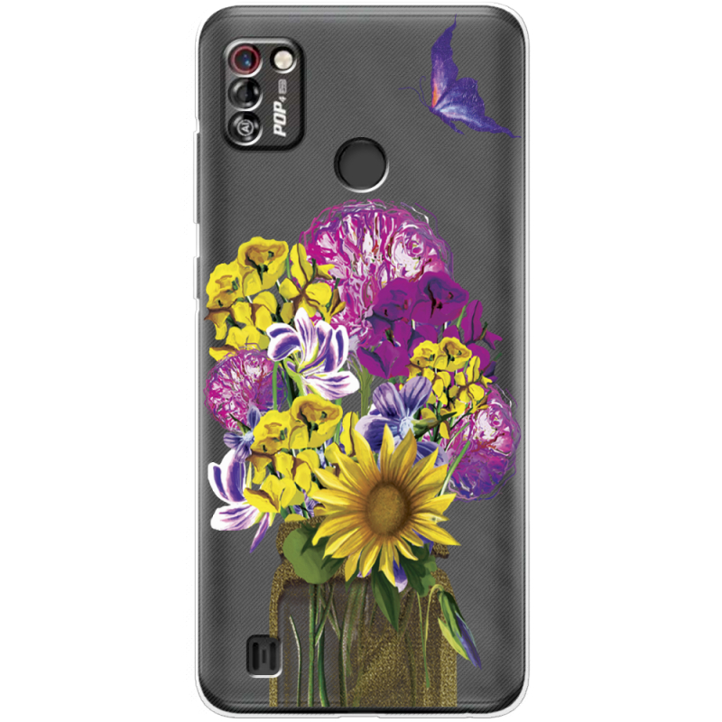 Прозрачный чехол BoxFace Tecno Pop 4 Pro My Bouquet