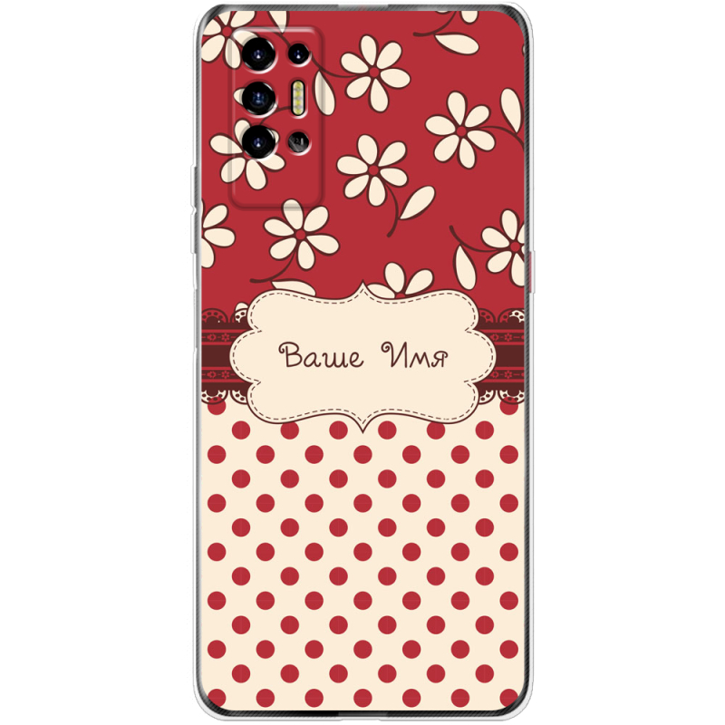 Чехол BoxFace Tecno POVA 2 Именной Polka Dots