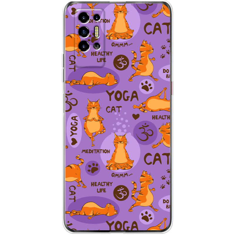 Чехол BoxFace Tecno POVA 2 Yoga Cat