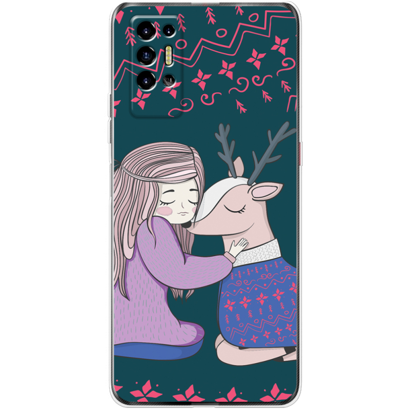 Чехол BoxFace Tecno POVA 2 Girl and deer