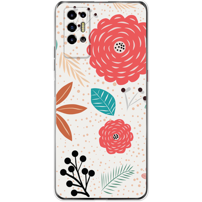 Чехол BoxFace Tecno POVA 2 Line Flowers