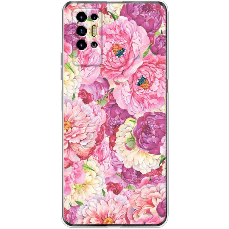 Чехол BoxFace Tecno POVA 2 Pink Peonies