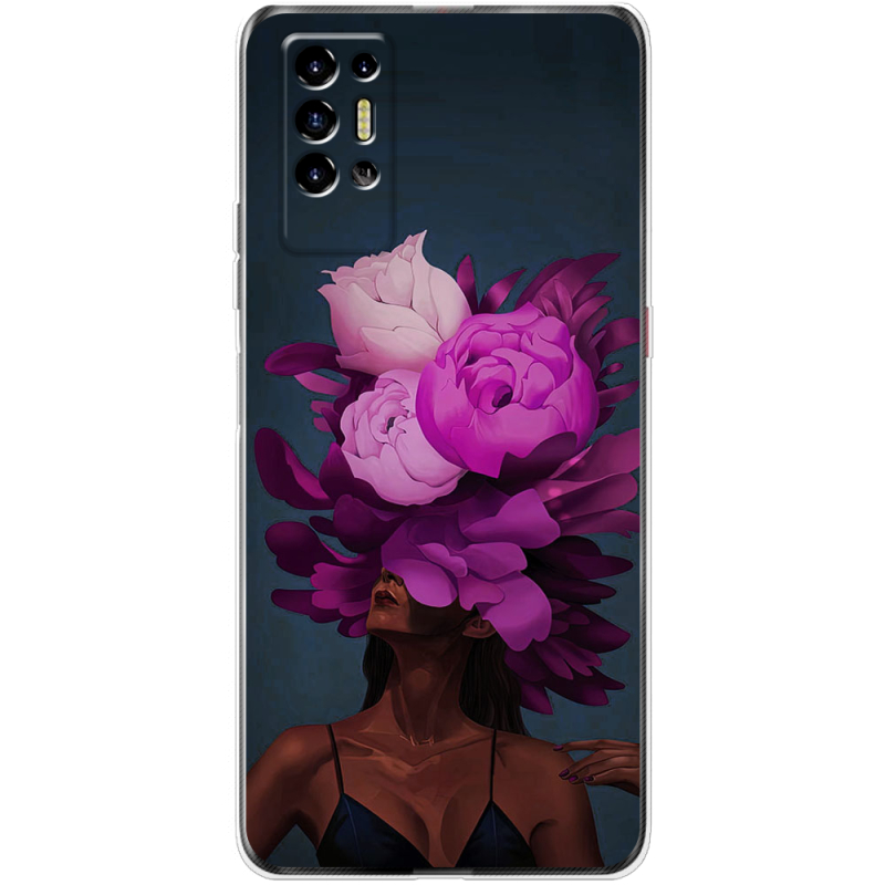 Чехол BoxFace Tecno POVA 2 Exquisite Purple Flowers