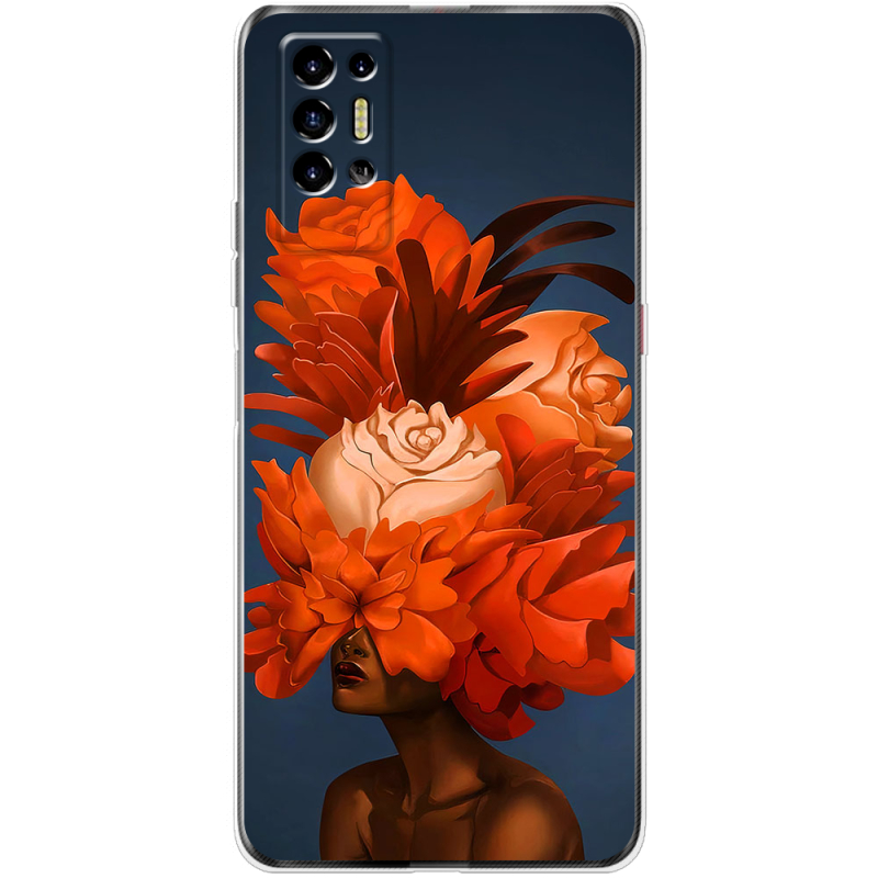 Чехол BoxFace Tecno POVA 2 Exquisite Orange Flowers