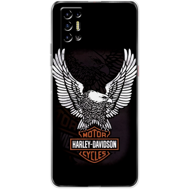 Чехол BoxFace Tecno POVA 2 Harley Davidson and eagle