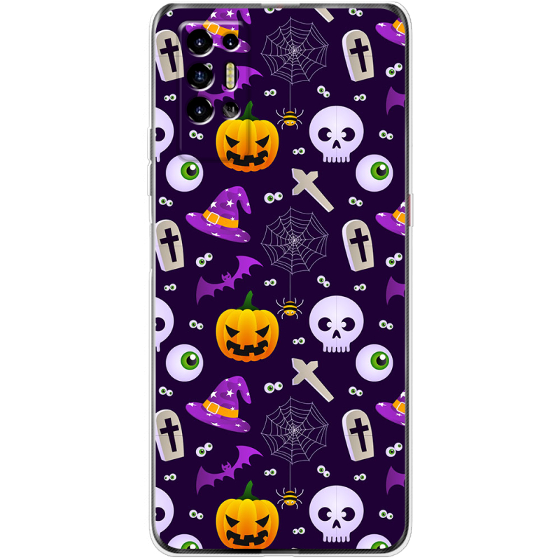 Чехол BoxFace Tecno POVA 2 Halloween Purple Mood