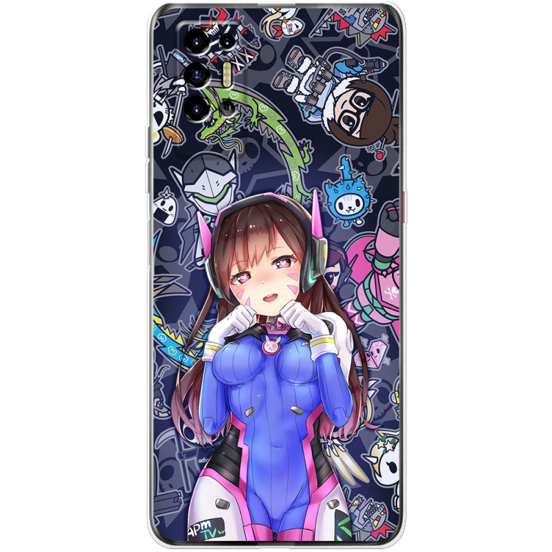 Чехол BoxFace Tecno POVA 2 Overwatch D.VA