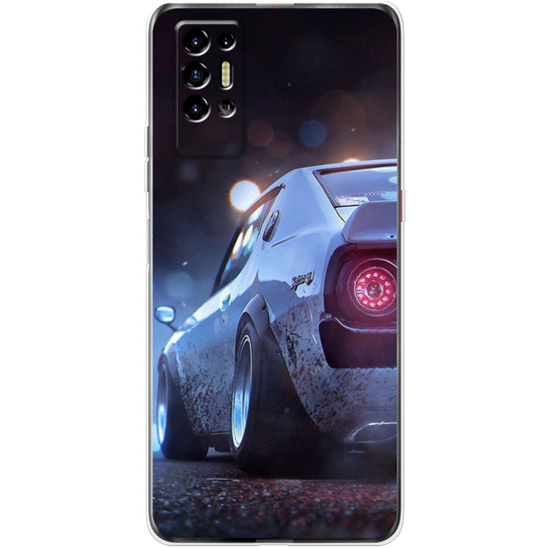 Чехол BoxFace Tecno POVA 2 Silver Car