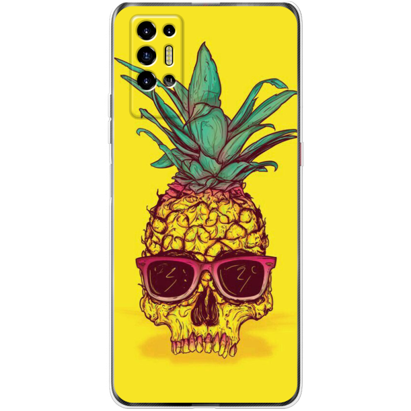 Чехол BoxFace Tecno POVA 2 Pineapple Skull