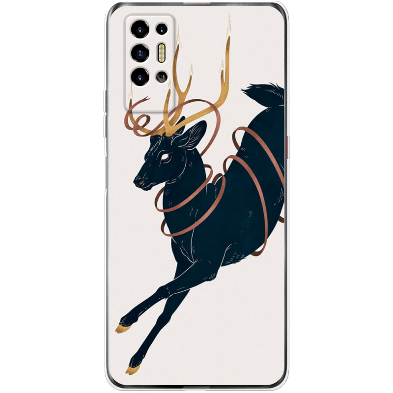 Чехол BoxFace Tecno POVA 2 Black Deer