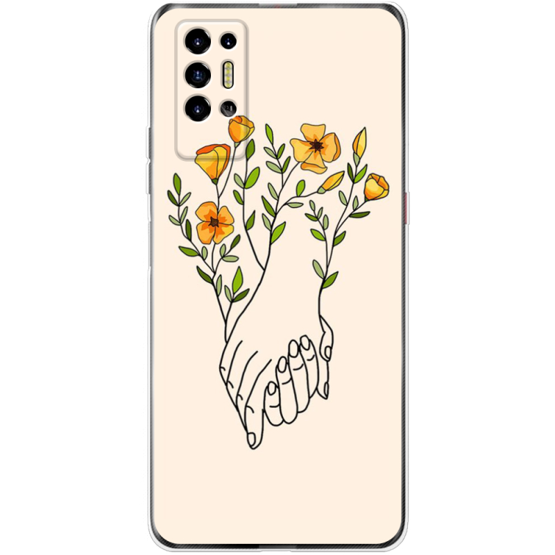 Чехол BoxFace Tecno POVA 2 Flower Hands